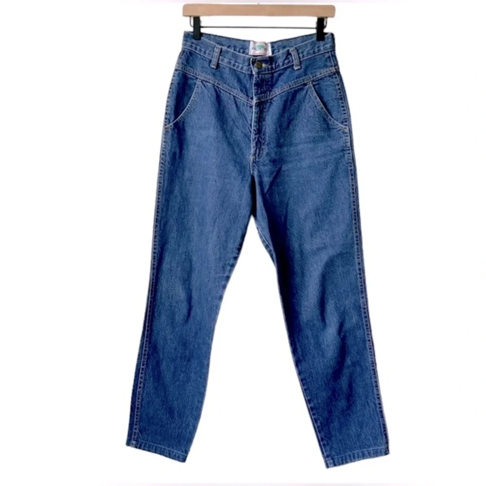 Vintage PALMETTO’S High Waisted Mom Jeans V-Panel 80’s 90’s Y2K Blue Size 9